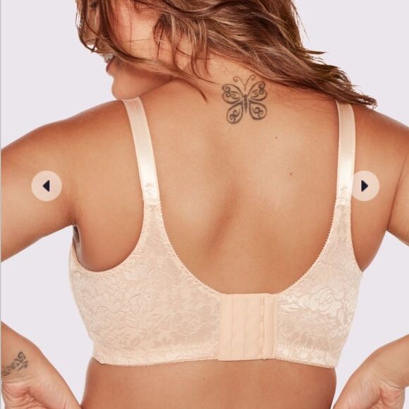 Bali Double Support Lace Wireless Bra Soft Taupe 36D‎ DF3372 NWT in packaging - Picture 3 of 6